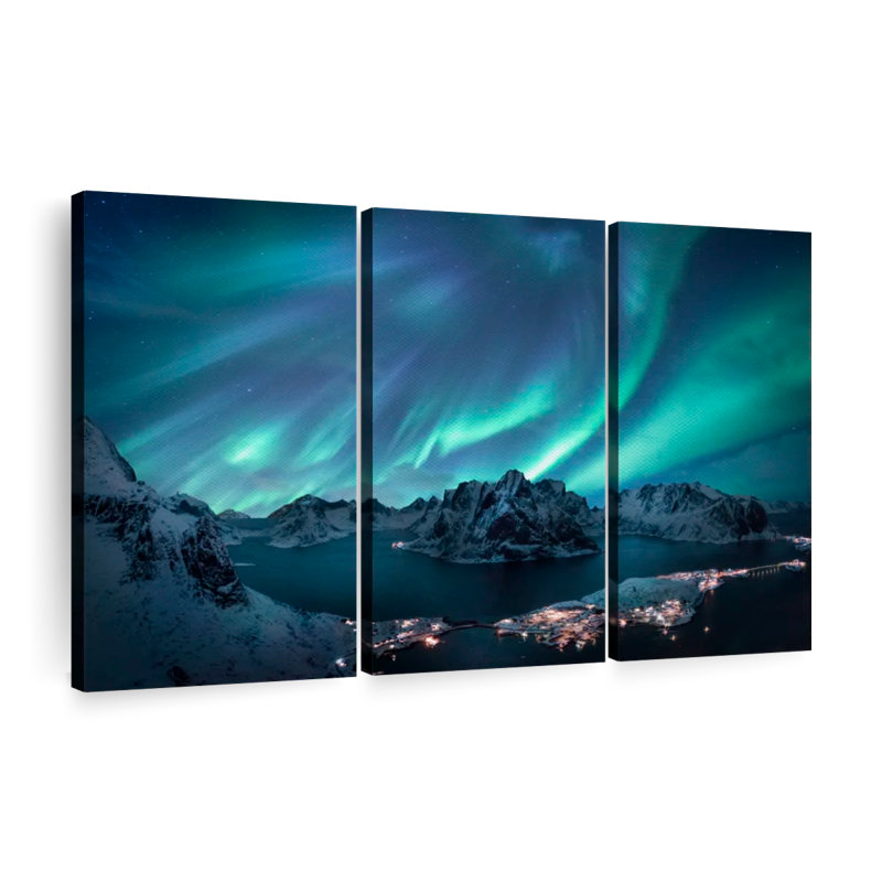 «Aurora», 3 pièces, H 24 po x l 38 po