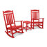 Ensemble 3 pièces de chaise berçante POLYWOOD