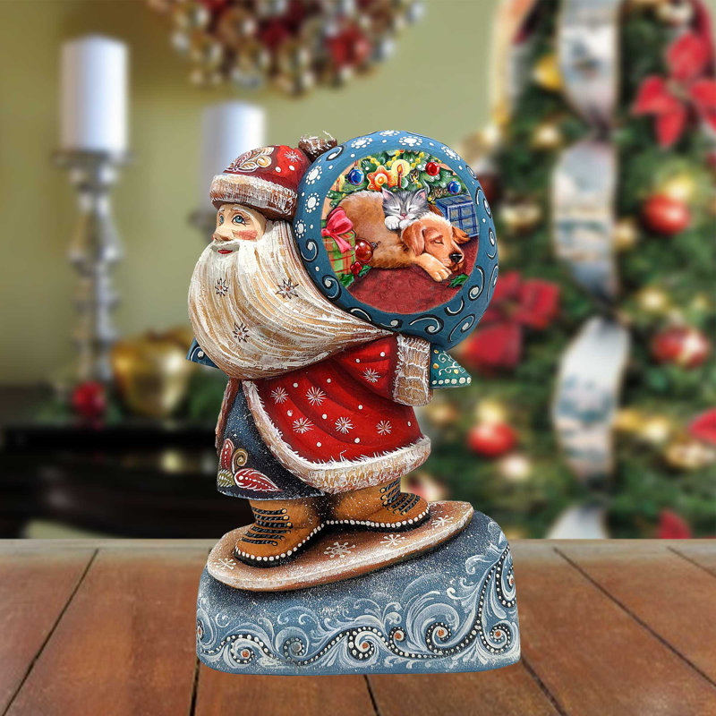 Figurine de chef-d'œuvre en bois sculpté