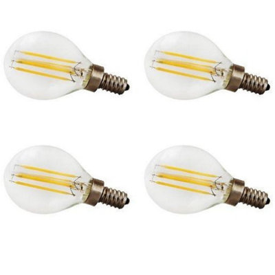 Ampoule à filament DEL G12,5 Strak, 4 W 40 watts, 400 lumens, blanc chaud 3000 K, à intensité variable, culot E 12, CETL