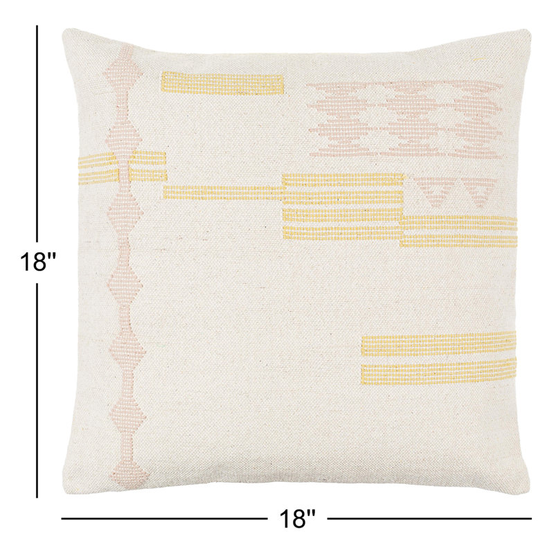 Coussin décoratif en coton Mariposa, 18 po x 18 po, Duvet