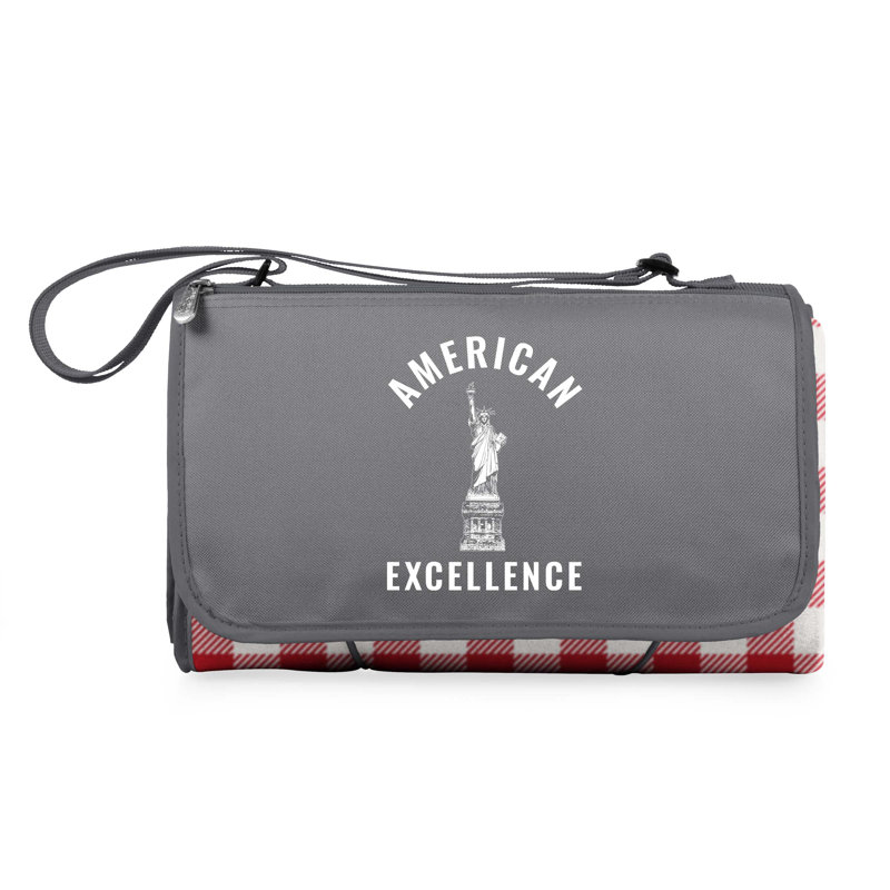 Couverture de pique-nique d'extérieur America250 Liberty, Rouge / carreauté