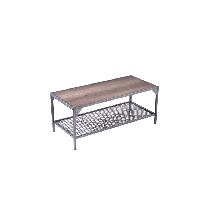 Coffee Table, Rustic Brown, Black