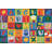 Alphabet Blocks Sequential Seating Geometric Tufted Area Rug-623958370