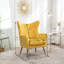 Fauteuil d'appoint à dossier capitonné en velours Sovarol-118022507