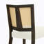 Ensemble de 2 chaises en rotin sans accoudoirs (noyer + beige)-1307843988-1307843995