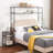 Versatile Queen Bed Frame With Storage And Stylish Headboard For Bedroom