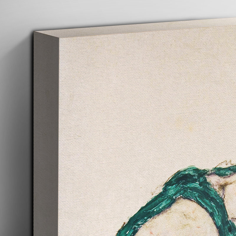Seated Woman - Wrapped Canvas - Framed Print, 100cm H x 70cm W
