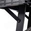 Banc de travail pliable, poste de travail portatif, banc de travail adapté au garage, atelier et maison, capacité de 1650 lb, noir