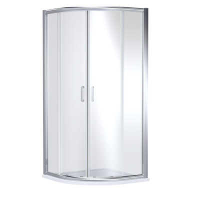 nuie Lucie 900mm Chrome Quadrant Shower Enclosure