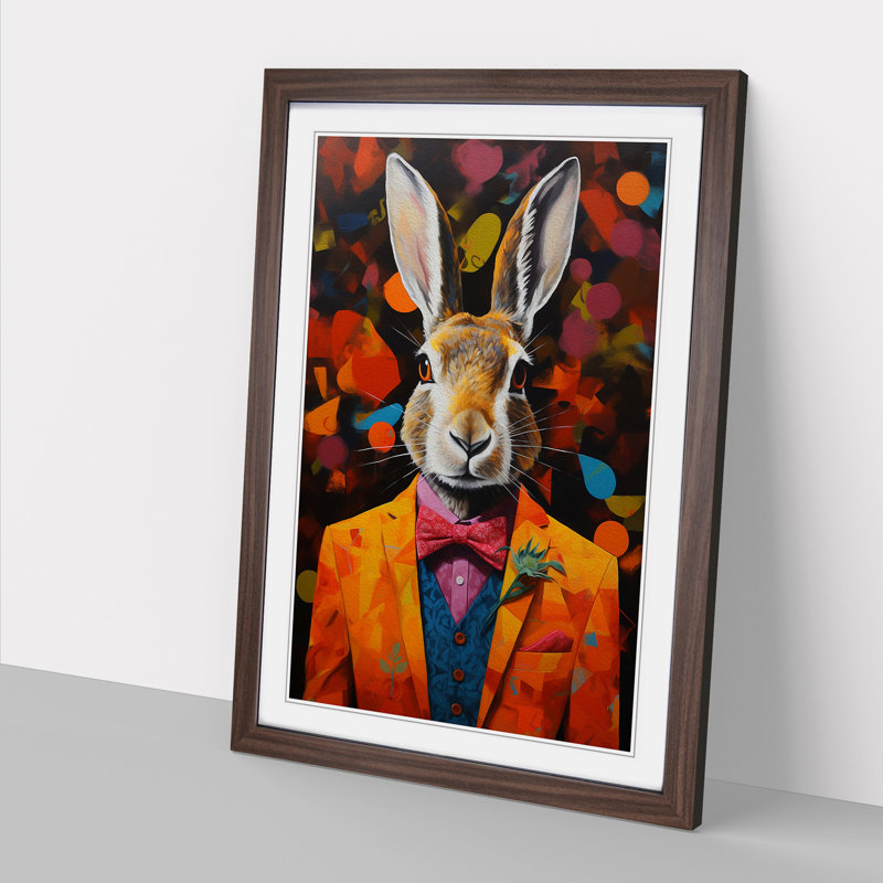 Hare Conceptual Art - Framed Print