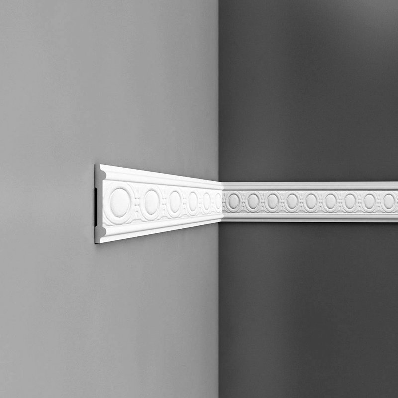 3.38'' H x 78.75'' W x 0.62'' D Plastic Chair Rail