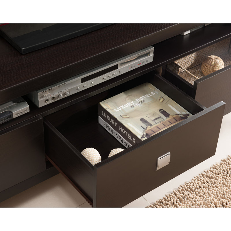 Mcqueen Unfinished TV Stand for TVs up to 78", Cappuccino, 48cm H x 152cm W x 39cm D