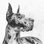 " Great Dane Portrait II " by Melissa Wang Painting Print