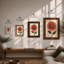 Gerbera Study Botanical - Framed Print-1441490409-1441490408