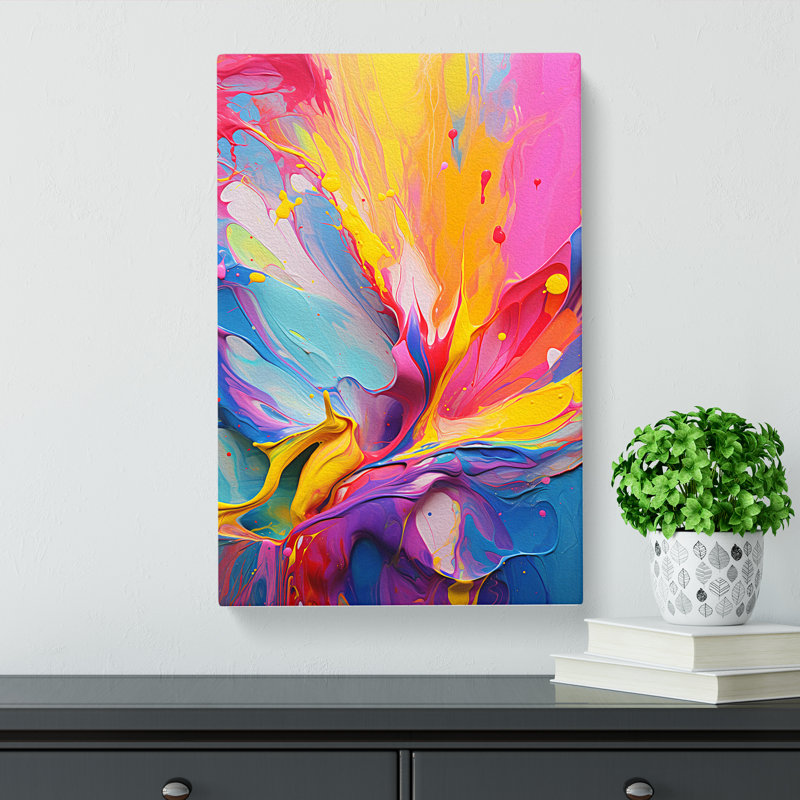 Rainbow Action No.2 - Wrapped Canvas Print, 60cm H x 40cm W x 3cm D