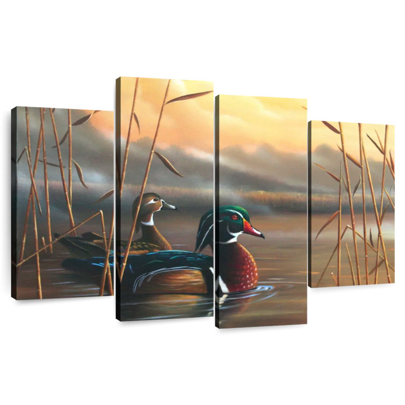Brampt Wood Ducks, 22" H x 36" W