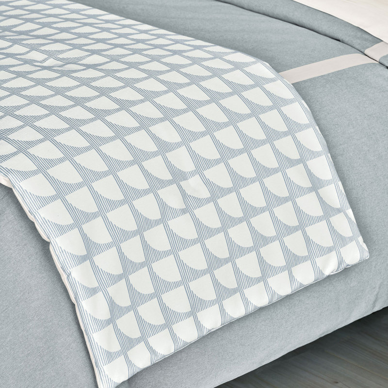 Simon Geometric Cotton Bed Runner, Twin