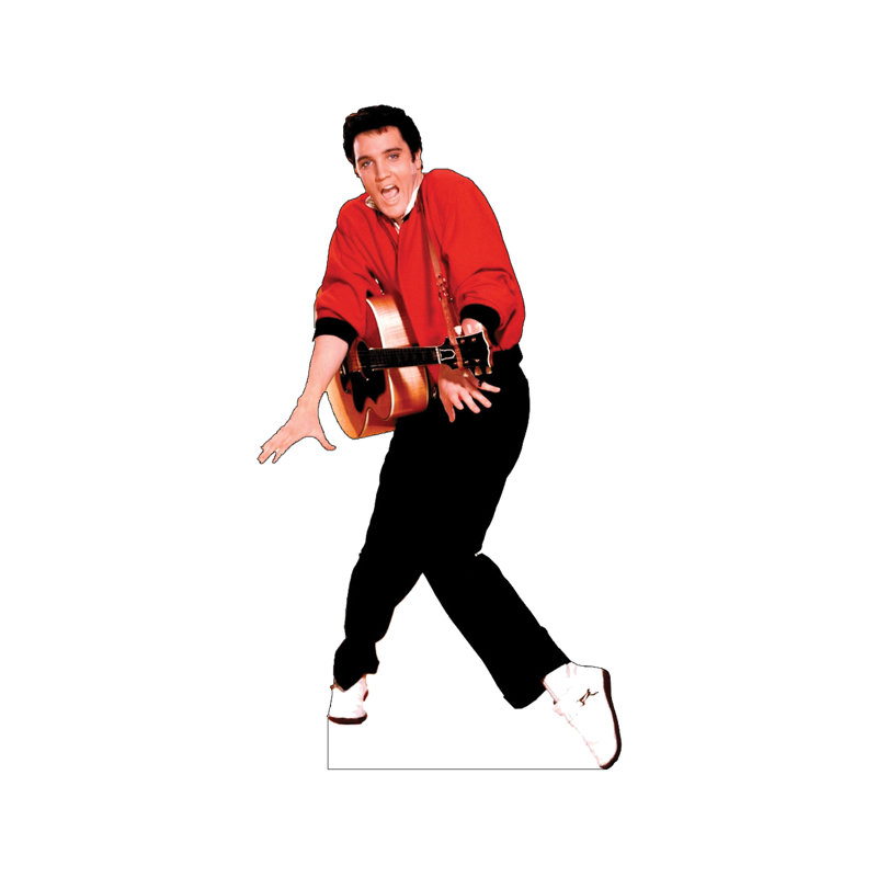 Life-Size Elvis Presley Red Jacket Cardboard Stand-Up