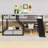Bunk Bed With Slide, USB Ports And Guardrails-208823543