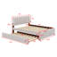 Lit plateforme tapissier avec lit gigogne-650021526