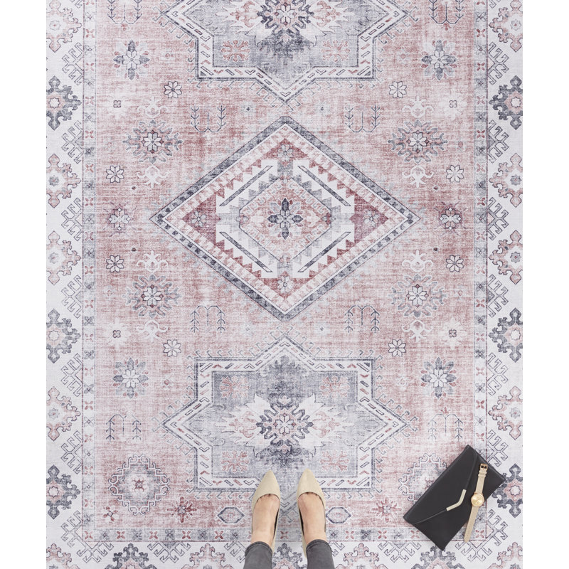 Gratia Tufted Antique Pink Rug, Rectangle 160 x 230cm
