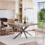 Table de salle à manger rétro extensible, design élégant pour différentes pièces-126986228