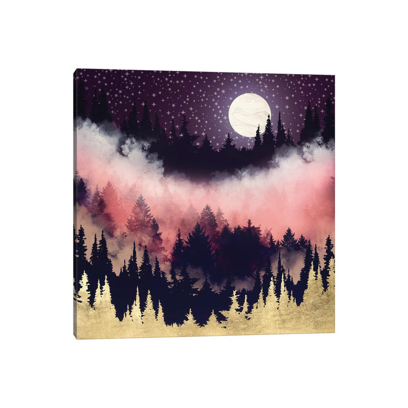 " Evening Glow ", 18" H x 18" W x 1.5" D, Wrapped Canvas