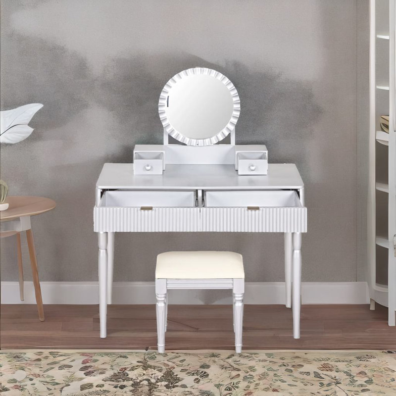 Bureau de coiffeuse de luxe, Argent argent
