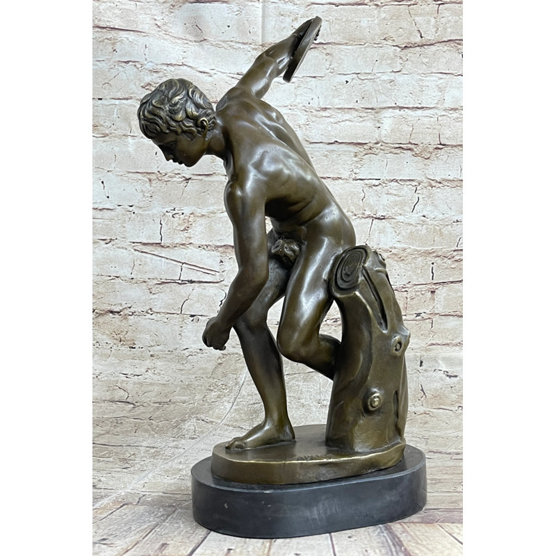 Sculpture Fudo Vintage Grand Tour du lanceur de disque Discobolos Myron