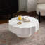Table basse festonnée blanche-1621493404