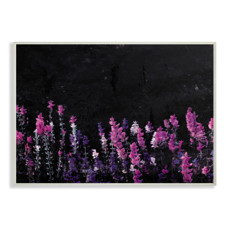 «Flowers on the Ground», impression, H 13 po x l 19 po x P 0,5 po, Plaque murale