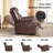 85'' Wide Modern Upholstered Genuine Leather Manual Reclining Sofa With Pillow Top Arm