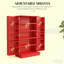 Grande armoire de rangement, armoire de cuisine avec portes doubles et tablettes à 5 niveaux, pour la maison-1966856030