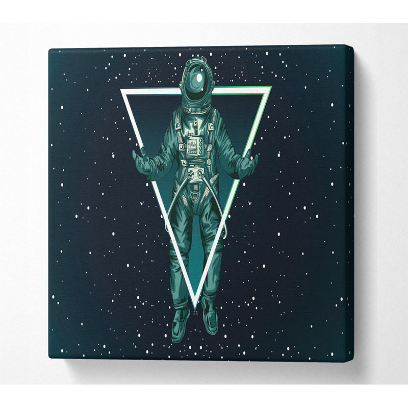 Gilbane Triangle Space Man - Wrapped Canvas Print, 101.6cm H x 101.6cm W x 10cm D