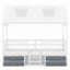 Structure de lit simple en bois-349513820