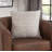 Abacasa Blake Lyra White/Gold Throw Pillow