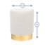 Fabric Accent Stool