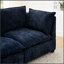 Canapé d'angle Comfy Cloud Couch 4 places avec 2 poufs, canapé-lit en chenille à assise profonde pour un confort optimal dans votre salon