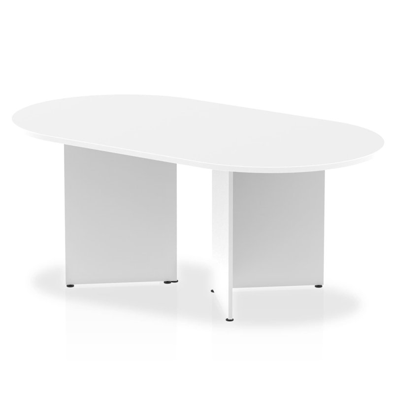 Kyvan Rectangle Conference Table, 73cm H x 180cm L x 100cm D, White