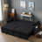 3 In 1 Convertible Sleeper Sofa Bed With Reclining Backrest, Pillows And Side Pockets-1096846723