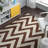 Sanyla Hand Tufted Wool Chevron Rug-946360155