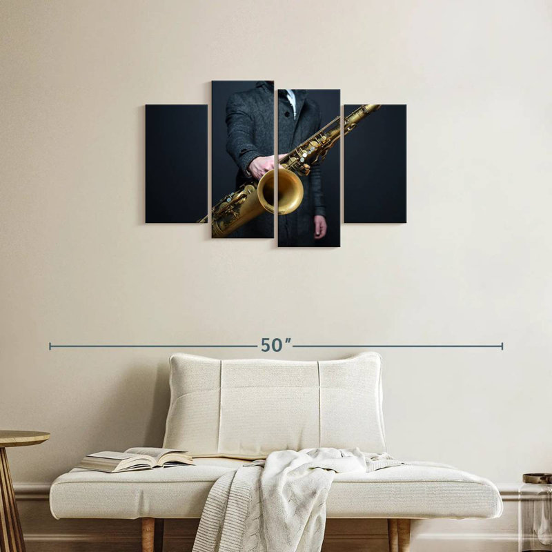 Abarca à votre tour saxophone, H 22 po x l 36 po