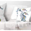 Coussin décoratif hippocampe coloré - imprimé animal