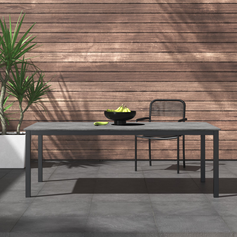Arynne Outdoor Patio Rectangle Dining Table, 83" W x 41" L x 29" H