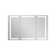 Pouyan 30"H Recessed or Surface Mount Framed  LED Medicine Cabinet with Adjustable Shelves