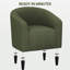 Fauteuil club rembourré en tissu-106296589