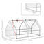 Mini jardin extérieur portatif 6 pi x 3 pi x 3 pi Outsunny
