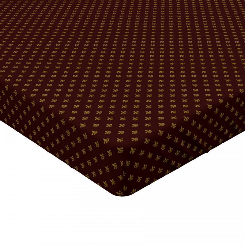 Microfiber Fitted Sheet, Twin XL Fitted Sheet, Burgundy French Monarch