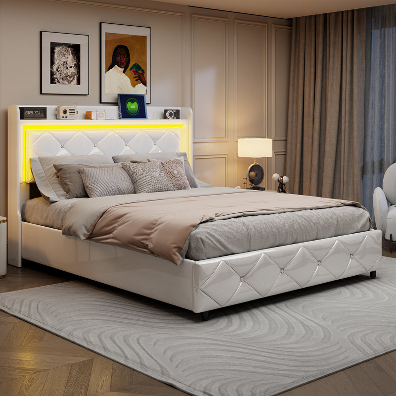 Upholstered Ottoman Storage Bed, European Double (140 x 200 cm)
